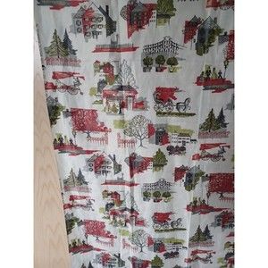 Vintage Cotton Toile Fabric- Hard To Find !- 3 Yard  x 36”wide poplin Cotton